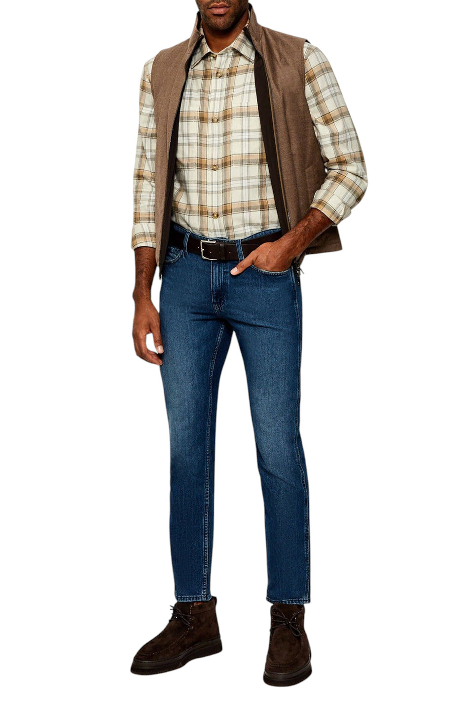 Мужской BOSS Рубашка из хлопка (цвет ), артикул 50550646 | Фото 3