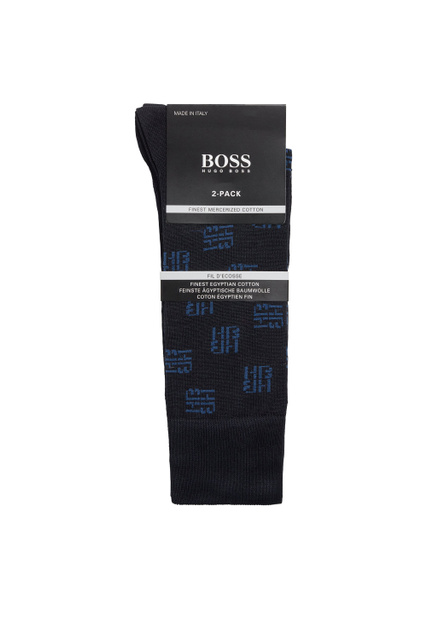 Набор носков из смесового хлопка с логотипом|Основной цвет:Синий|Артикул:50457764 | Фото 2