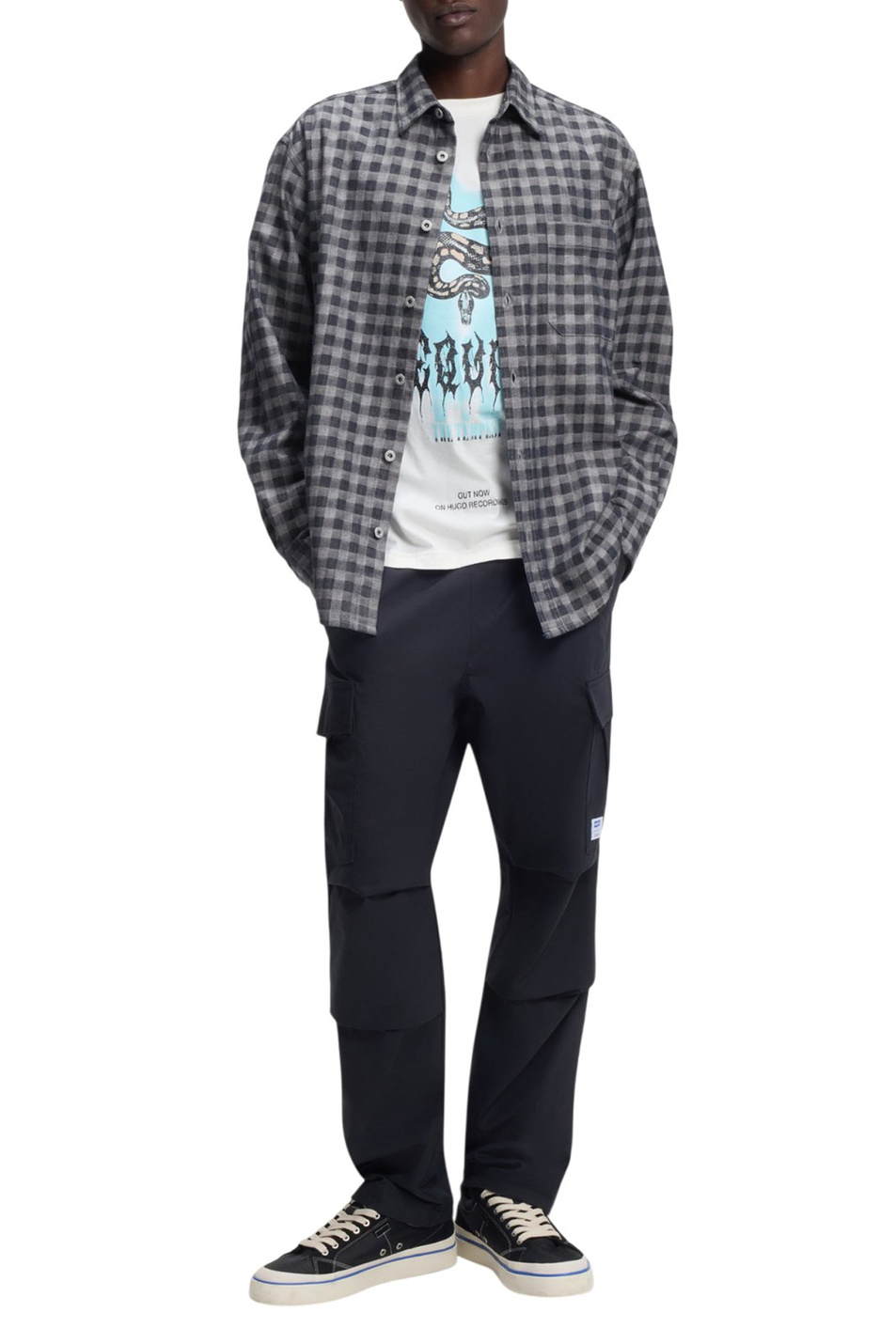 Рубашка из хлопка|Основной цвет:Серый Мужской HUGO Рубашка из хлопка (цвет ), артикул 50556347 | Фото 3