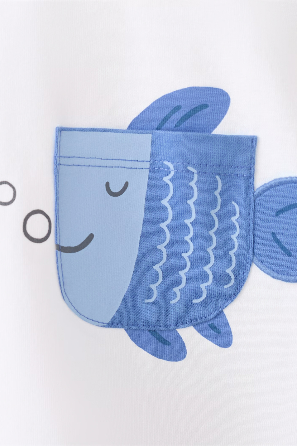 Малышам мальчикам Mango Kids Футболка M2FISH из хлопка (цвет ), артикул 27006736 | Фото 3