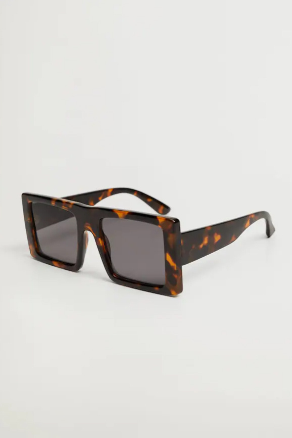Mango Солнцезащитные очки CLAUDIO в стиле ретро с черепаховым принтом (цвет ), артикул 87002515 | Фото 2