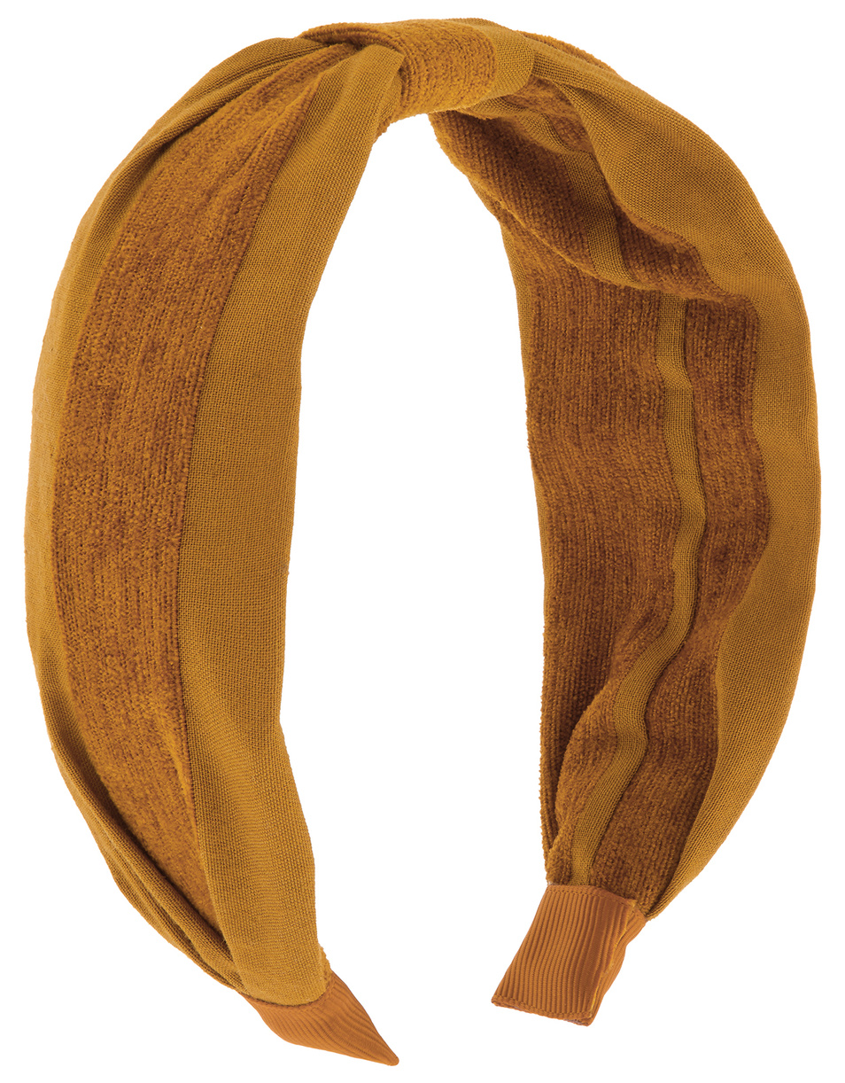 Женский Accessorize Обруч для волос WIDE KNOT OCHRE ALIC (цвет ), артикул 886190 | Фото 1