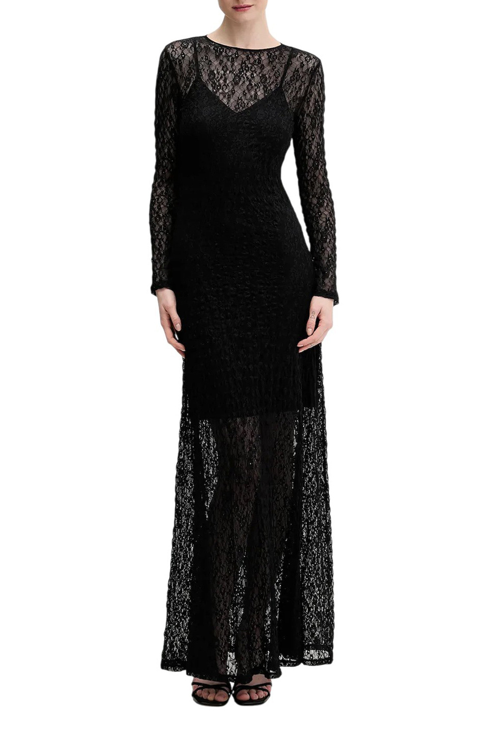 Платье Nulietta с кружевом|Основной цвет:Черный Женский HUGO Платье Nulietta с кружевом (цвет ), артикул 50554253 | Фото 2