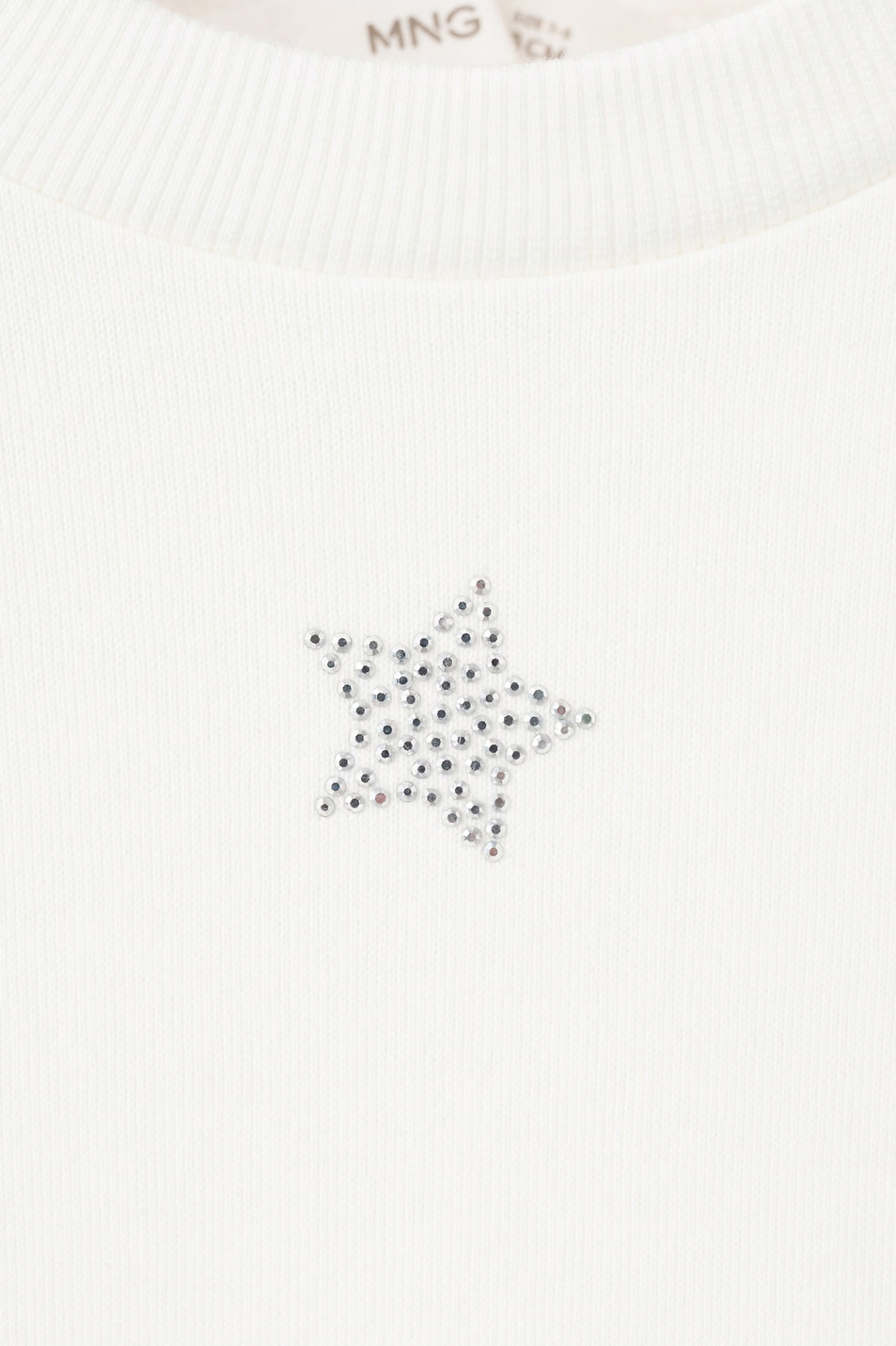 Девочкам Mango Kids Свитшот STARRY из хлопка (цвет ), артикул 27071168 | Фото 3