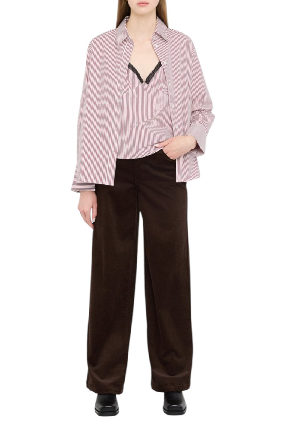 Женский Liu Jo Брюки из вельвета (цвет ), артикул MF5274T192A | Фото 2