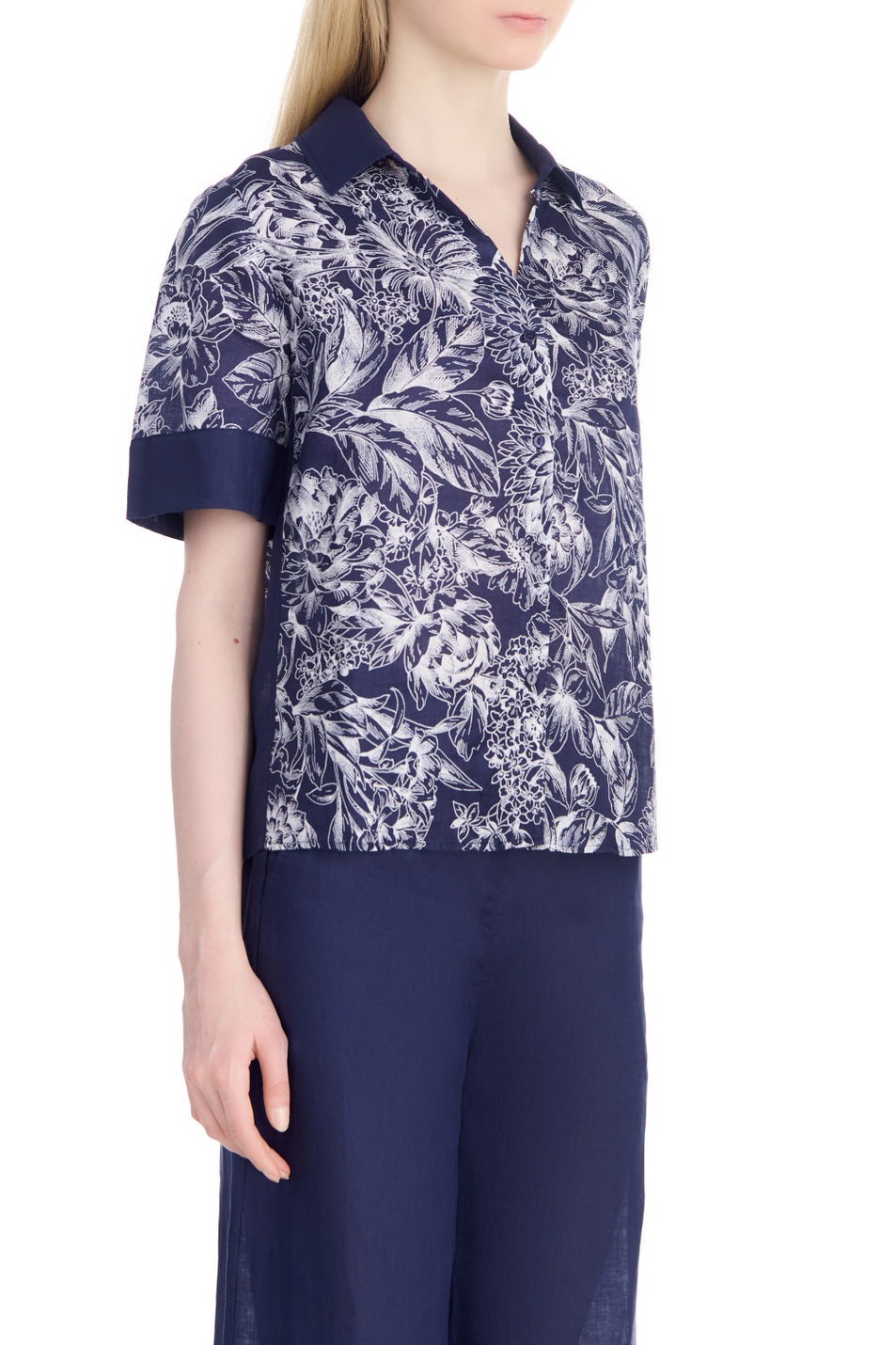 Женский Pennyblack Рубашка FATICATA из чистого льна (цвет ), артикул 21111123 | Фото 3