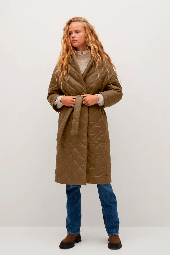 Женский Mango Стеганое пальто VERDURE (цвет ), артикул 77076713 | Фото 3