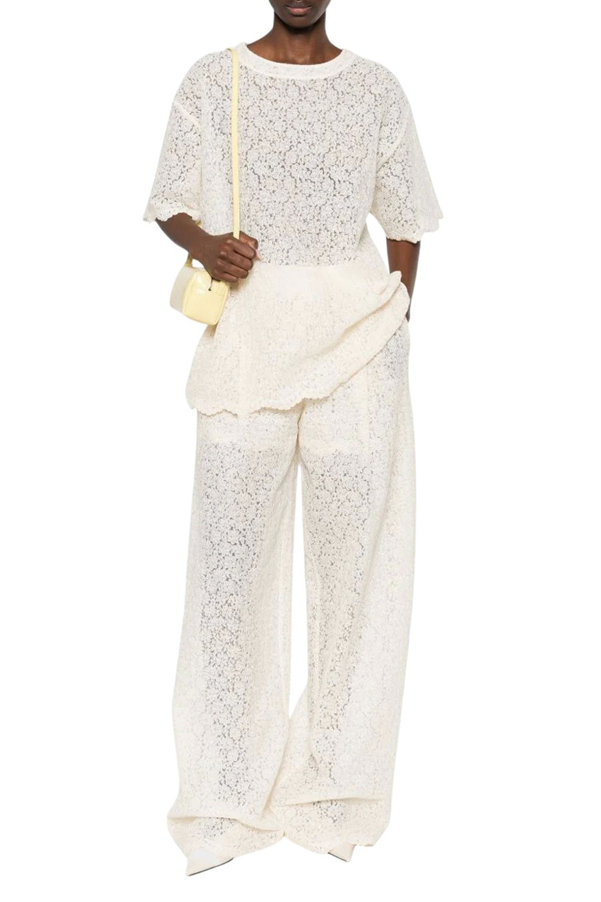 Женский ERMANNO SCERVINO Блузка из кружева (цвет ), артикул D482L342EQF | Фото 2