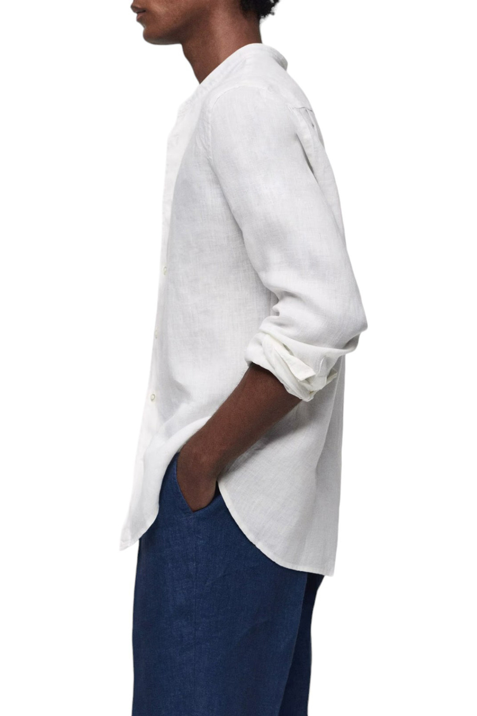 Мужской Mango Man Рубашка CHENNAI из чистого льна (цвет ), артикул 67026731 | Фото 4