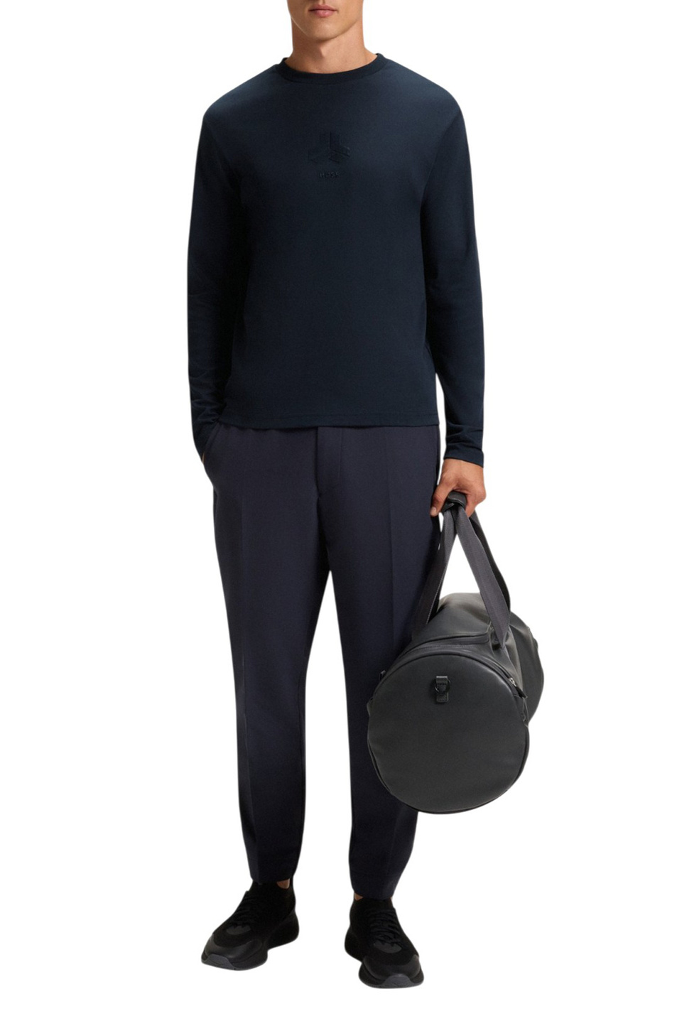 Мужской BOSS Лонгслив из хлопка (цвет ), артикул 50549414 | Фото 2