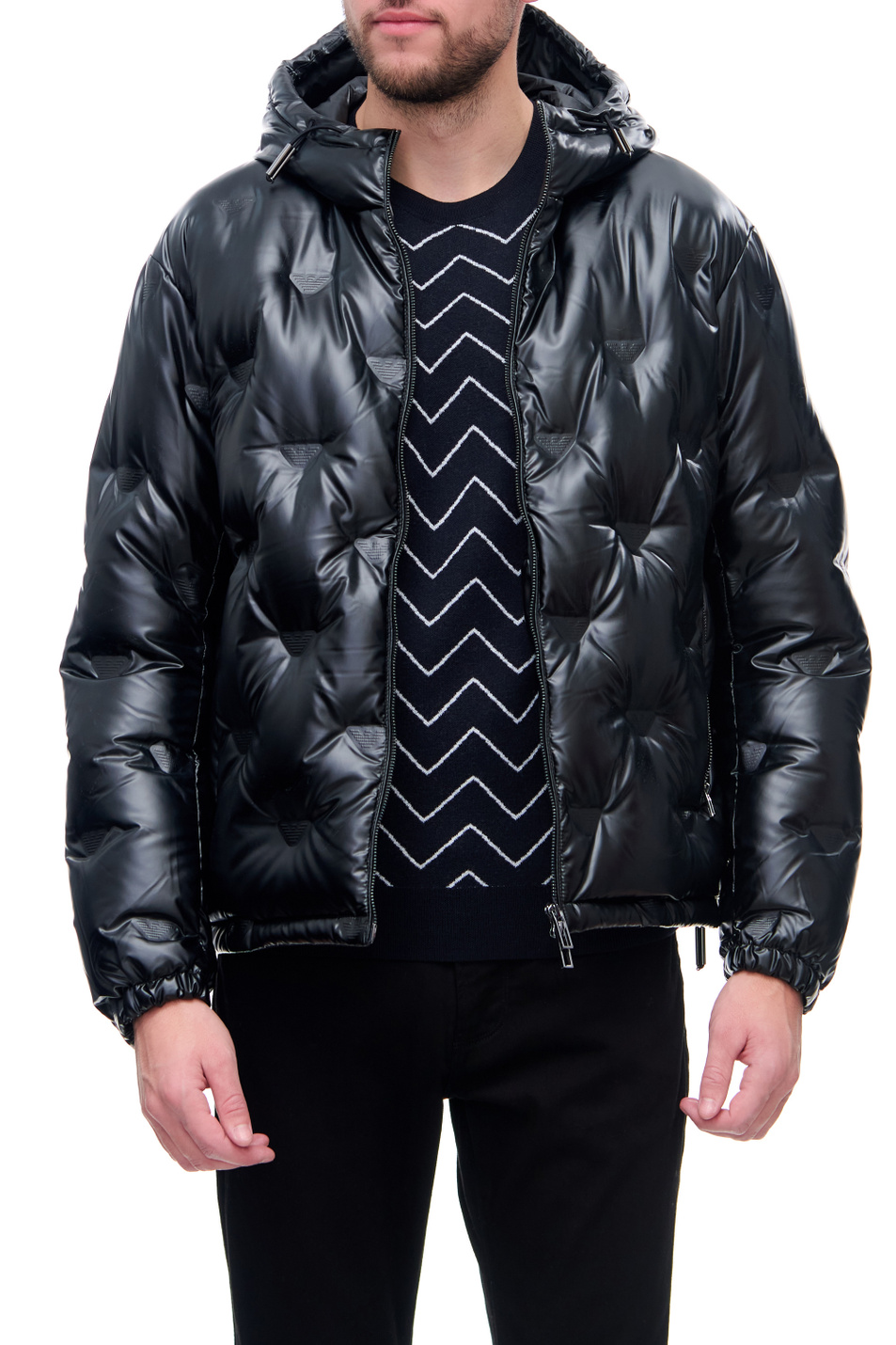 Мужской Emporio Armani Куртка на молнии с монограммой (цвет ), артикул 6K1B93-1NYWZ | Фото 1