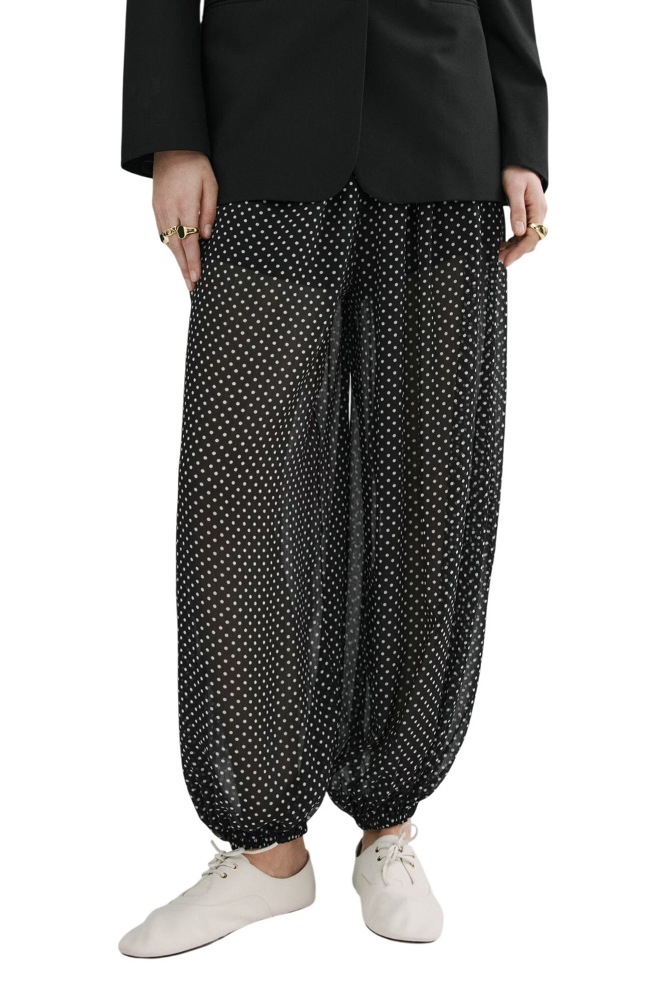 Женский Mango Брюки POKY с принтом (цвет ), артикул 27055829 | Фото 3