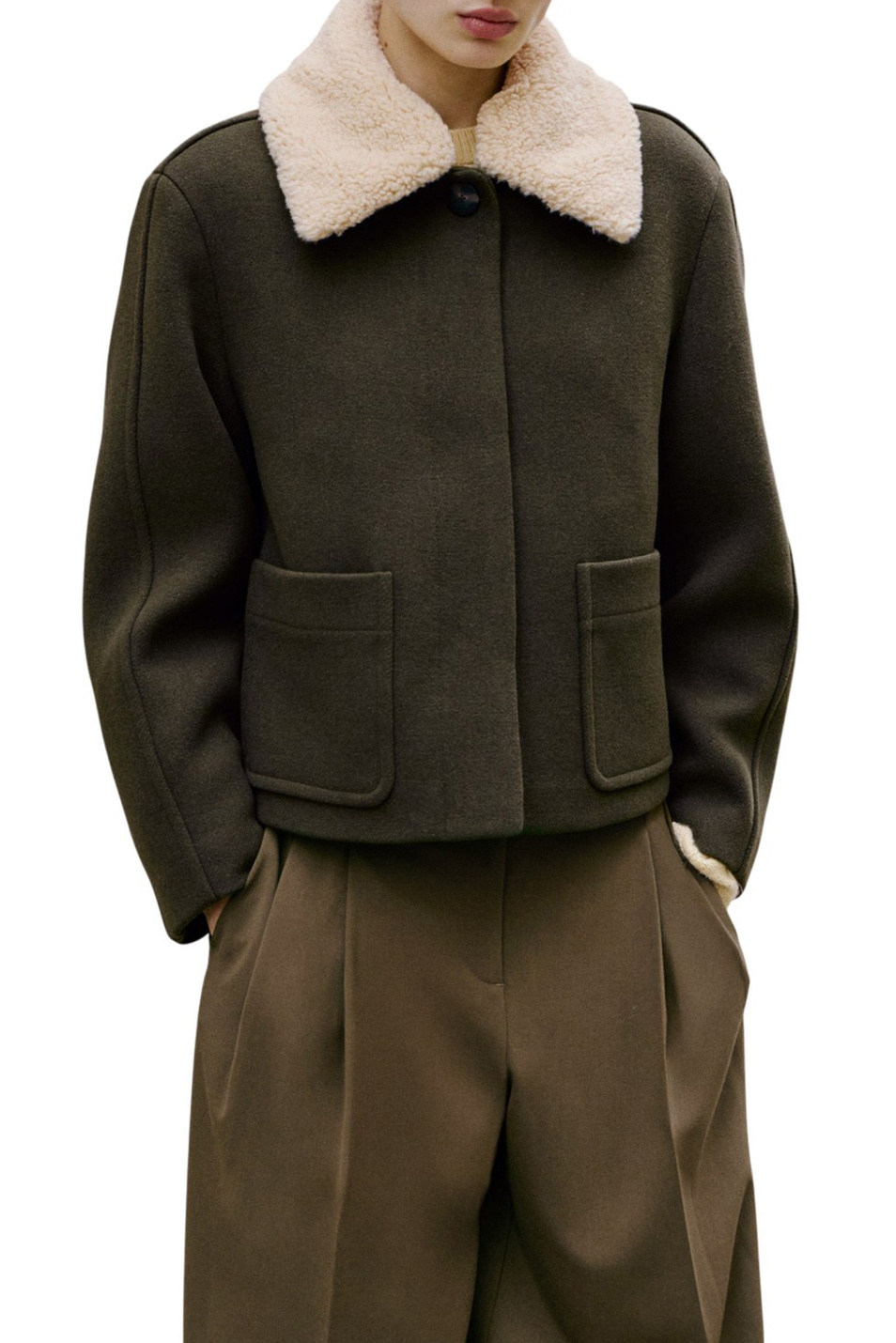 Женский Mango Брюки GABRIELA с защипами (цвет ), артикул 17095990 | Фото 3