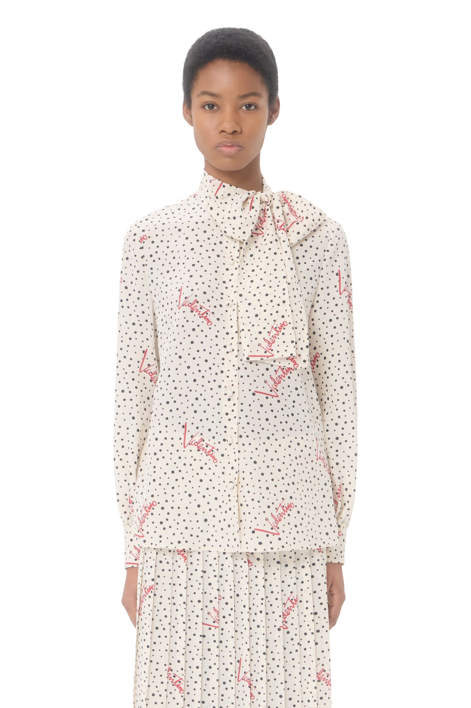 Женский Valentino Блузка из натурального шелка (цвет ), артикул 9B3AB8N0A9N | Фото 3