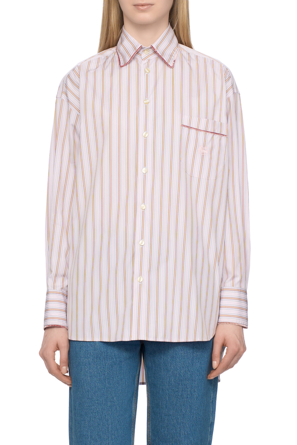 Женский Etro Рубашка из хлопка (цвет ), артикул WRIA002899TJ561S9800 | Фото 4