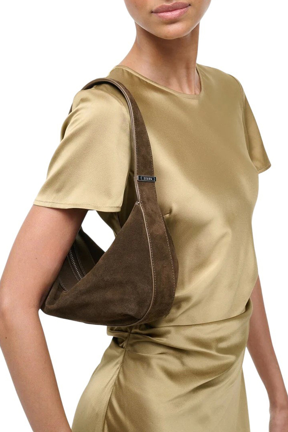 Женский STAUD Сумка DEMY из натуральной замши (цвет ), артикул H25F6028SD | Фото 5