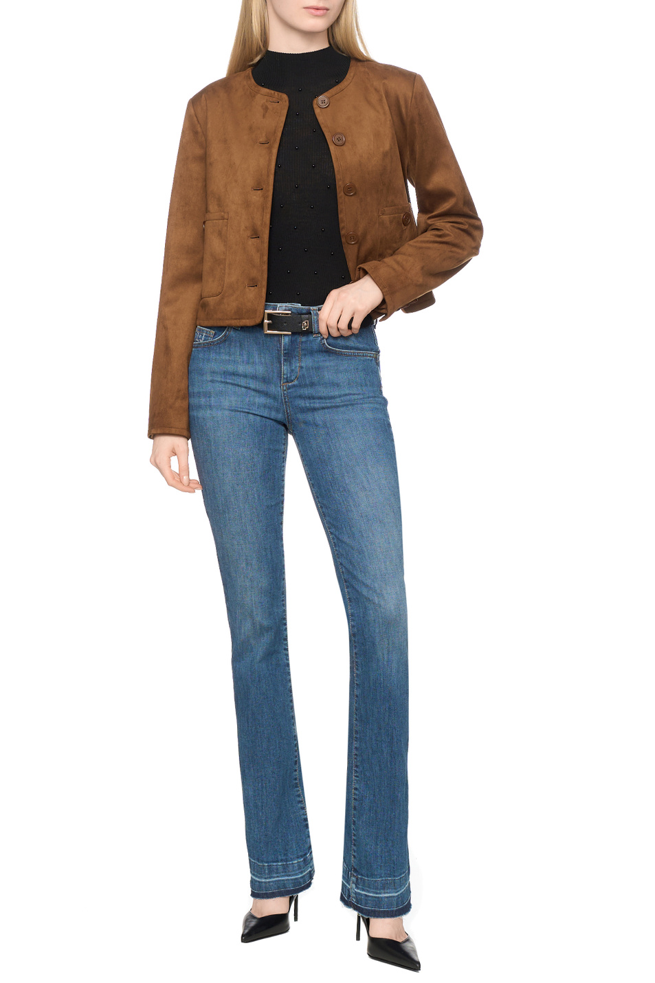 Женский Liu Jo Джинсы из эластичного хлопка (цвет ), артикул UF5025D0275 | Фото 3