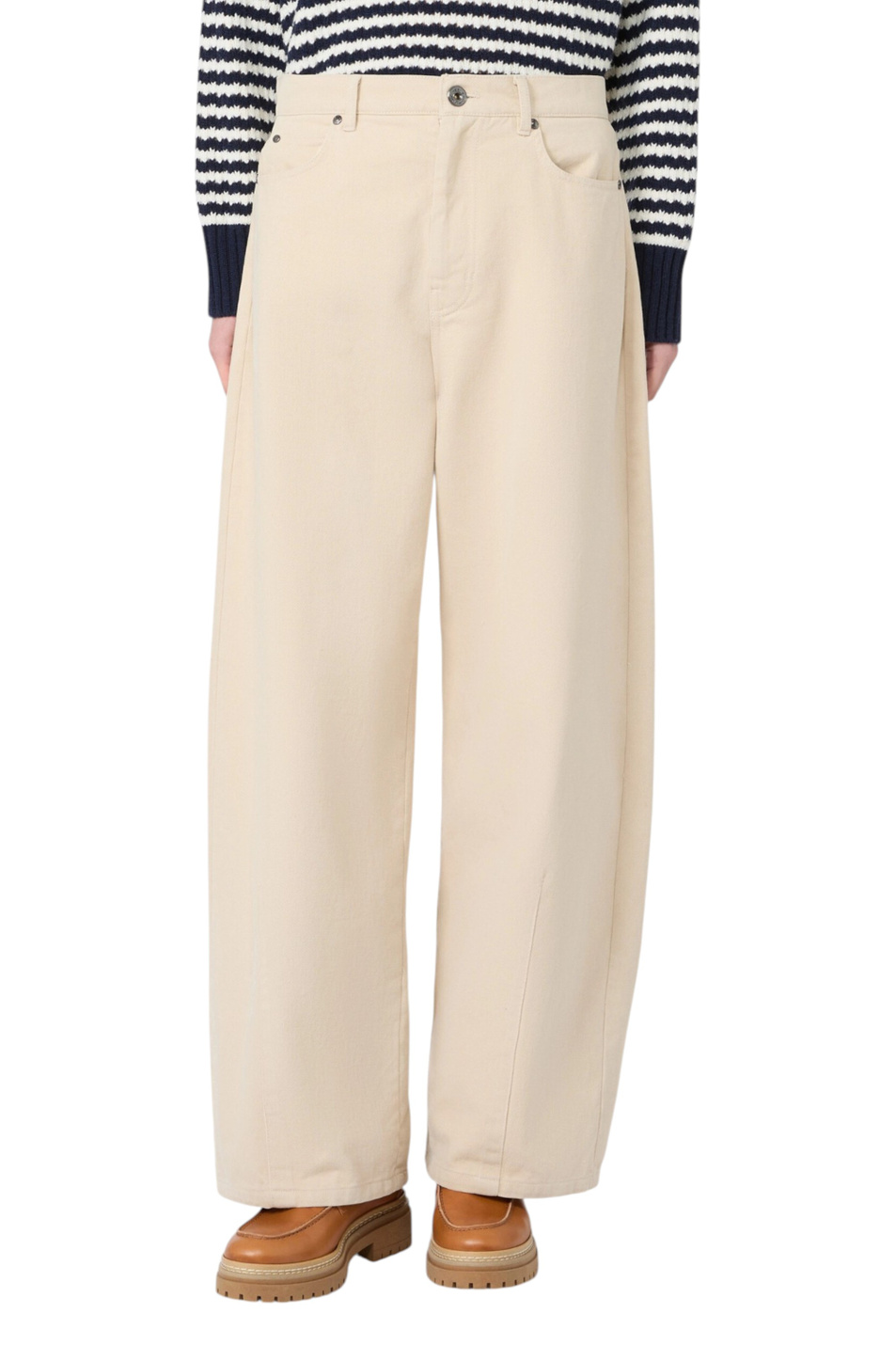 Женский Weekend Max Mara Джинсы ORDINE из хлопка (цвет ), артикул 2625136072 | Фото 3