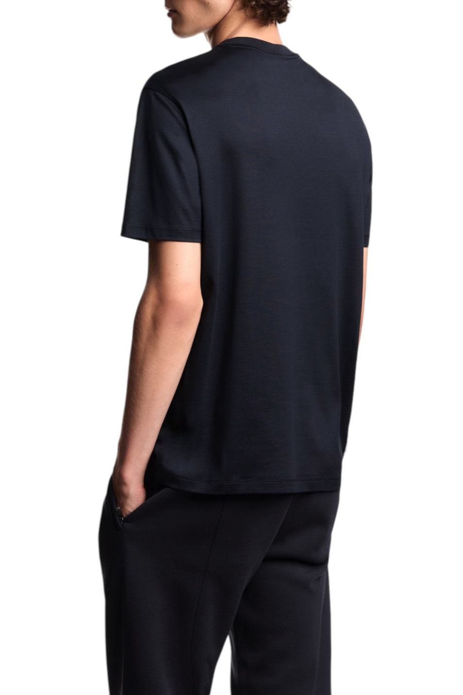 Футболка с логотипом|Основной цвет:Синий Мужской Emporio Armani Футболка с логотипом (цвет ), артикул EM003137-AF10761 | Фото 4