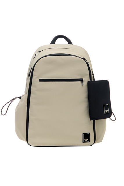 Текстильный рюкзак|Основной цвет:Бежевый|Артикул:Y4O359-Y104V | Фото 1