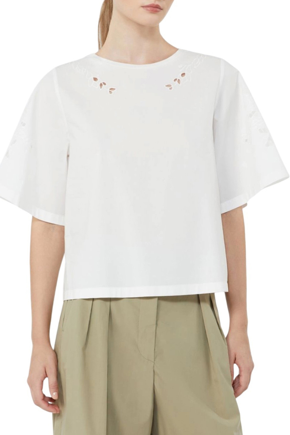 Женский Weekend Max Mara Футболка TARGA с вышивкой (цвет ), артикул 2615941102 | Фото 3