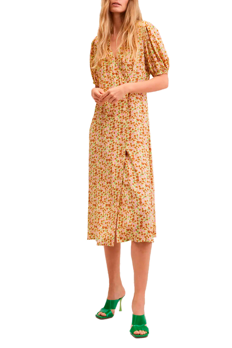 Женский Mango Платье LUCY с принтом и объемными рукавами (цвет ), артикул 27027118 | Фото 2