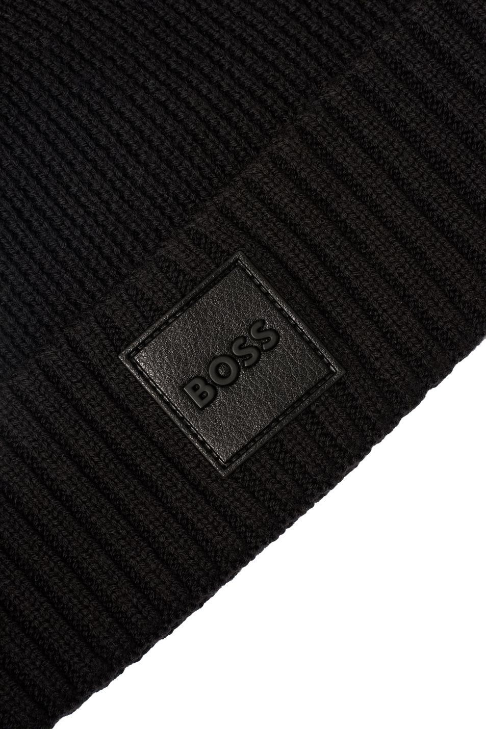 Шапка из шерсти|Основной цвет:Черный Мужской BOSS Шапка из шерсти (цвет ), артикул 50522426 | Фото 3