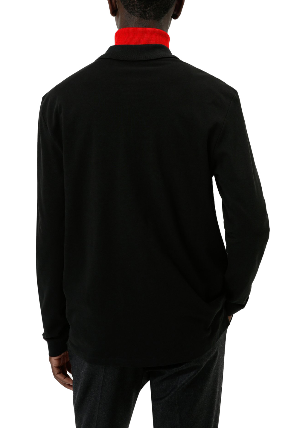 HUGO Рубашка поло из натурального хлопка с длинными рукавами (цвет ), артикул 50447957 | Фото 4