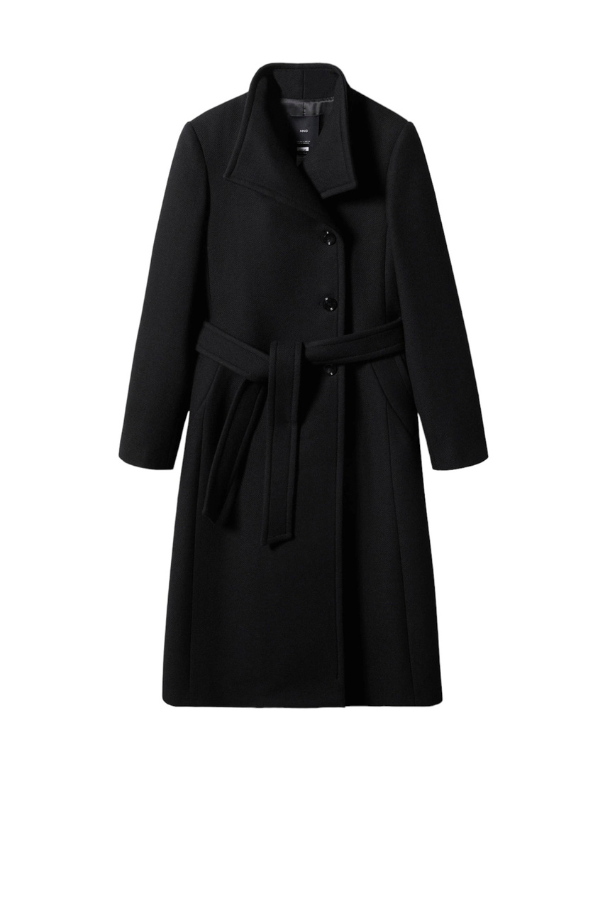 Пальто SIRENITA с поясом|Основной цвет:Черный|Артикул:57015992 | Фото 1