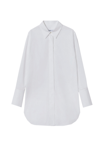 Хлопковая рубашка CAROLA оверсайз|Основной цвет:Белый|Артикул:37025141 | Фото 1
