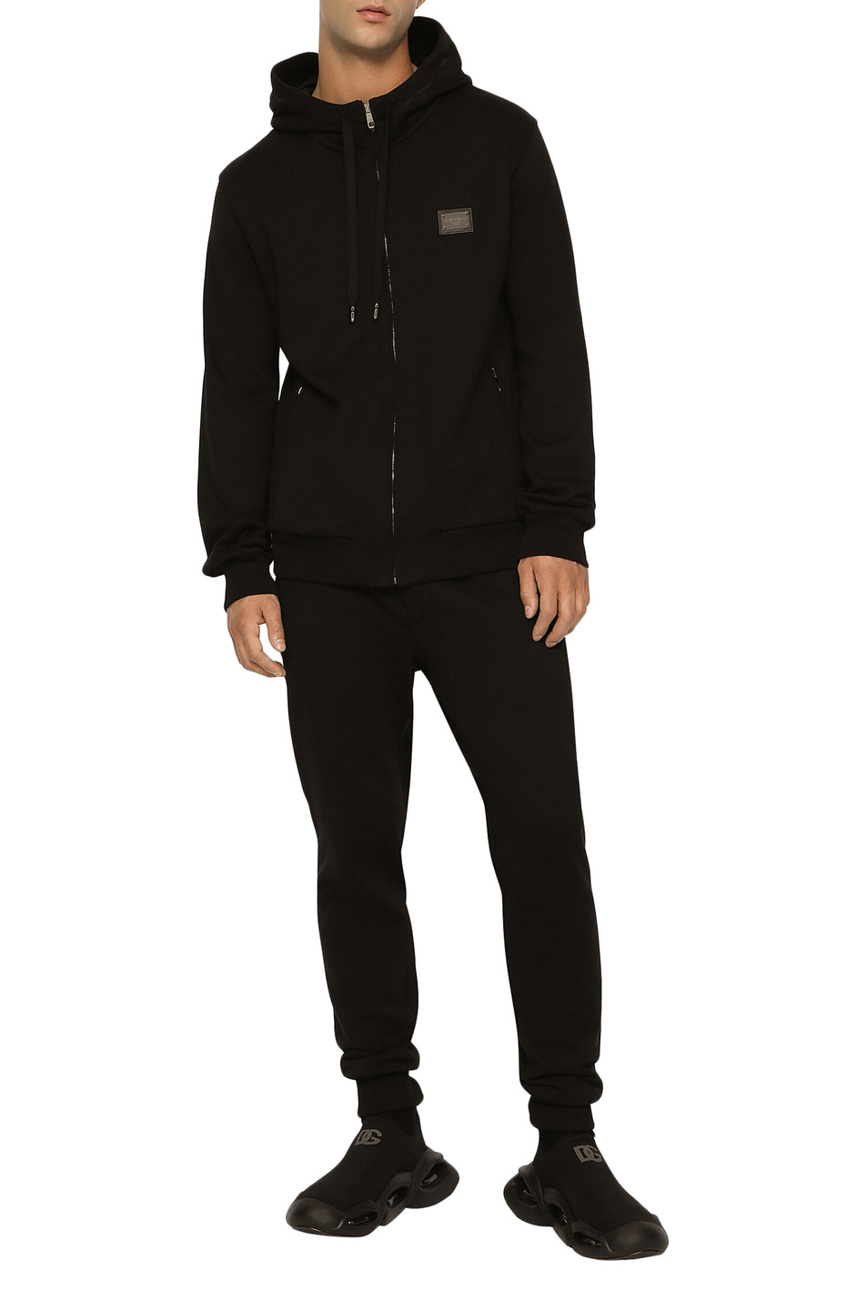 Толстовка из натурального хлопка|Основной цвет:Черный Мужской Dolce & Gabbana Толстовка из натурального хлопка (цвет ), артикул G9ABIT-G7F2G | Фото 2