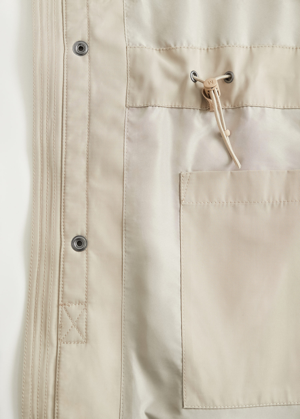 Куртка NINET|Основной цвет:Бежевый Мужской Mango Man Куртка NINET (цвет ), артикул 67074381 | Фото 5