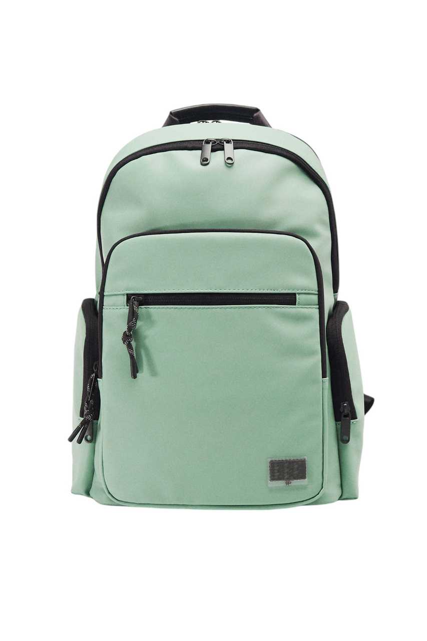 Рюкзак из искусственной кожи|Основной цвет:Зеленый|Артикул:217459 | Фото 1