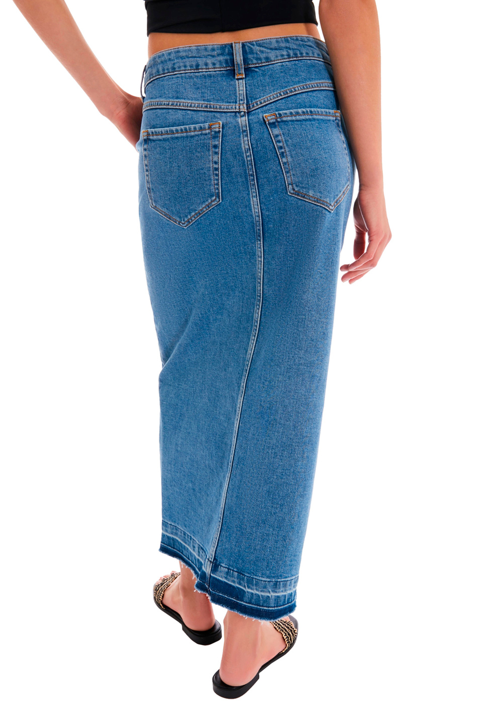 Женский Pennyblack Юбка CORSICA джинсовая из эластичного хлопка (цвет ), артикул 2411101044 | Фото 4