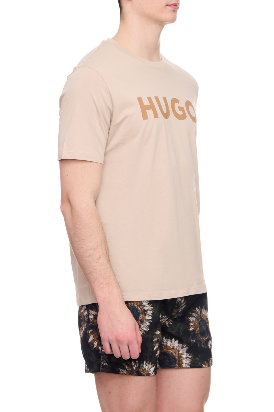 Мужской HUGO Футболка Dulivio из хлопка с логотипом (цвет ), артикул 50467556 | Фото 3