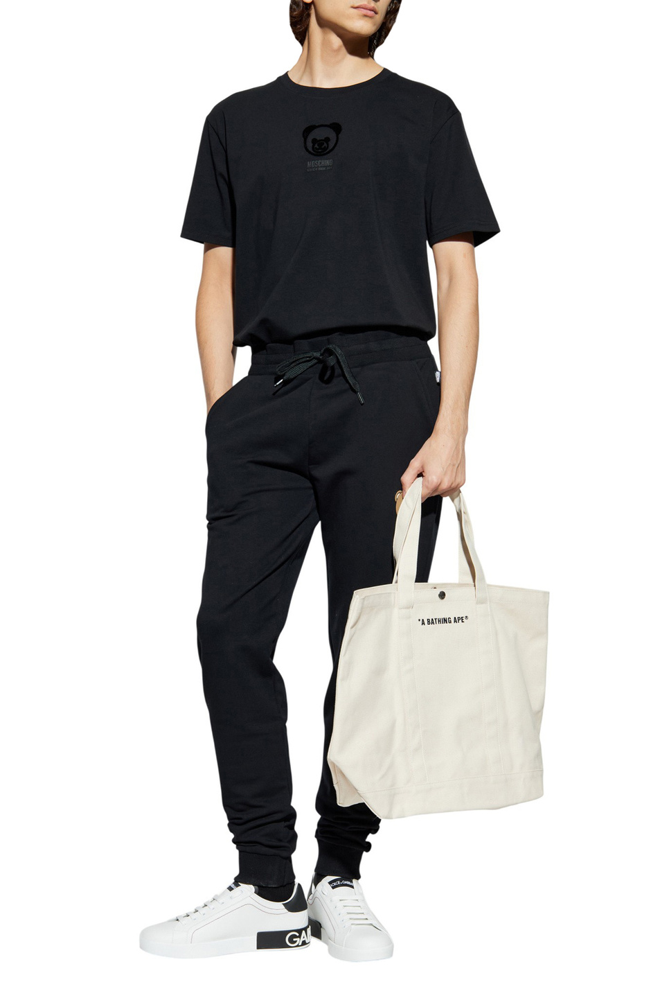 Мужской Moschino Футболка из эластичного хлопка (цвет ), артикул A0703-4411 | Фото 2