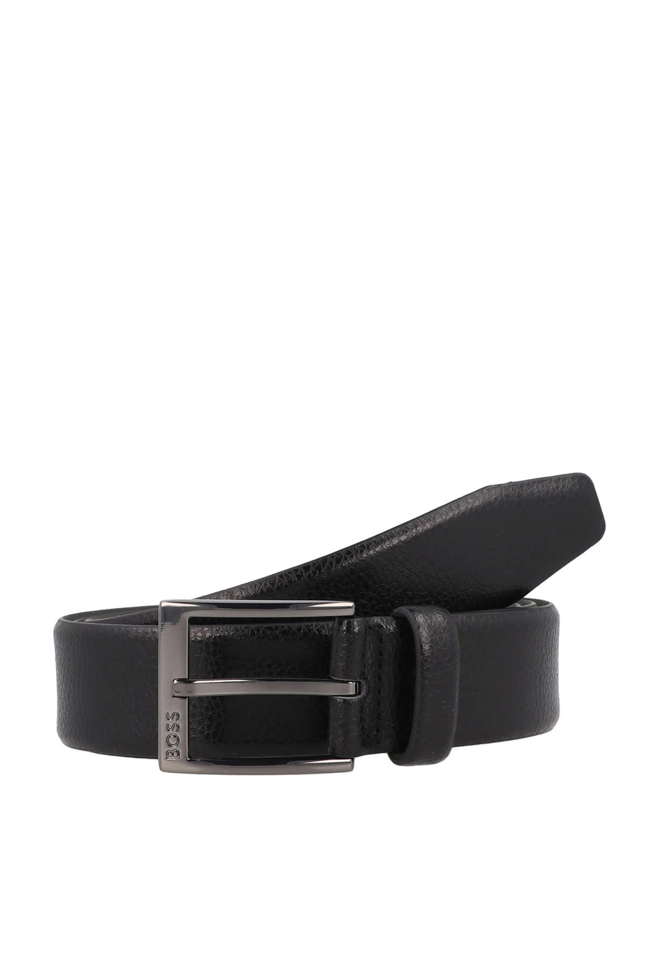 Ремень Elloy из натуральной кожи|Основной цвет:Черный Мужской BOSS Ремень Elloy из натуральной кожи (цвет ), артикул 50541158 | Фото 1