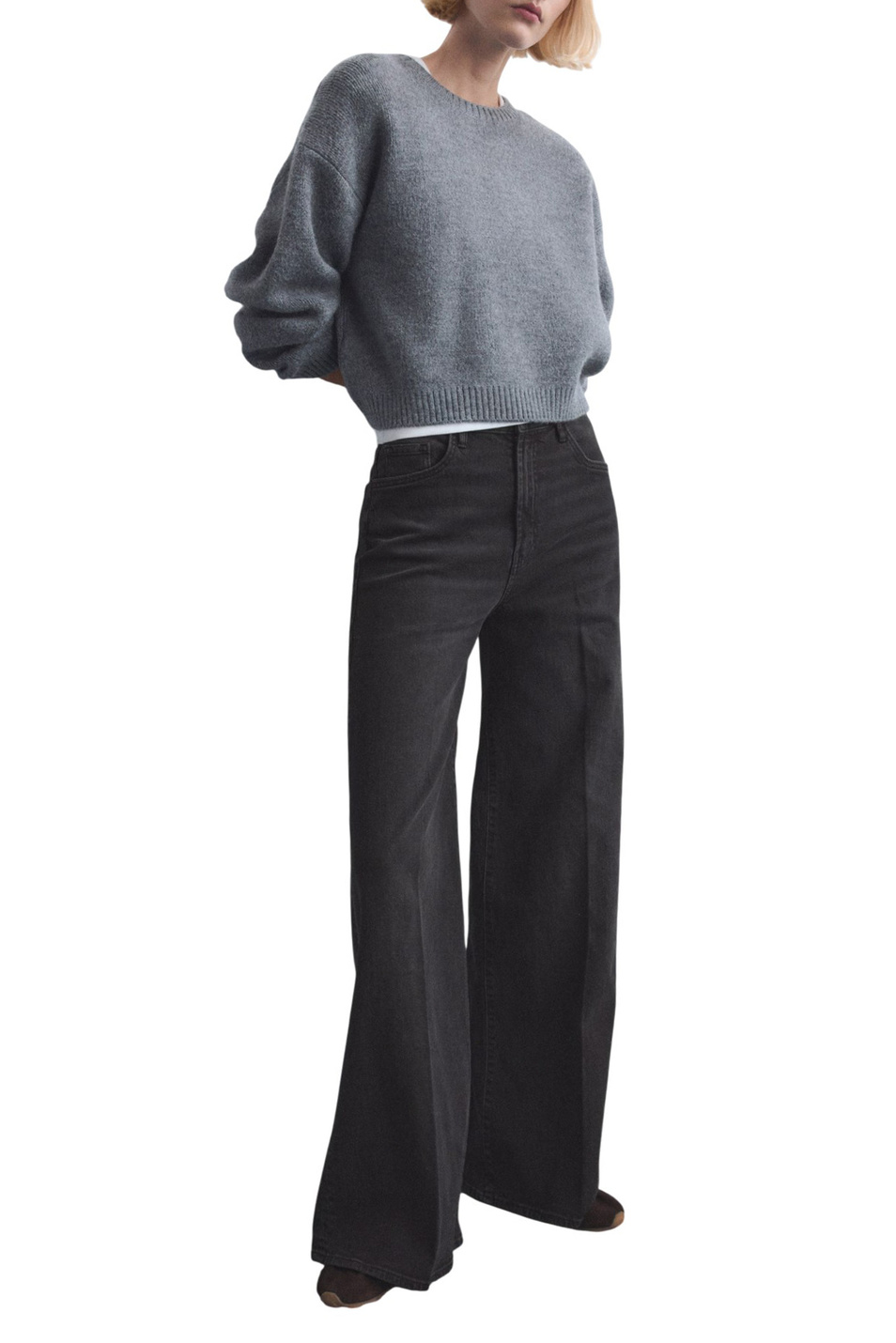 Женский Mango Джинсы ELISE широкого кроя (цвет ), артикул 27021196 | Фото 2