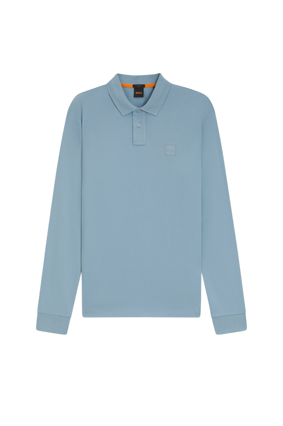 Джемпер поло Passerby из эластичного хлопка|Основной цвет:Голубой Мужской BOSS Джемпер поло Passerby из эластичного хлопка (цвет ), артикул 50507704 | Фото 1