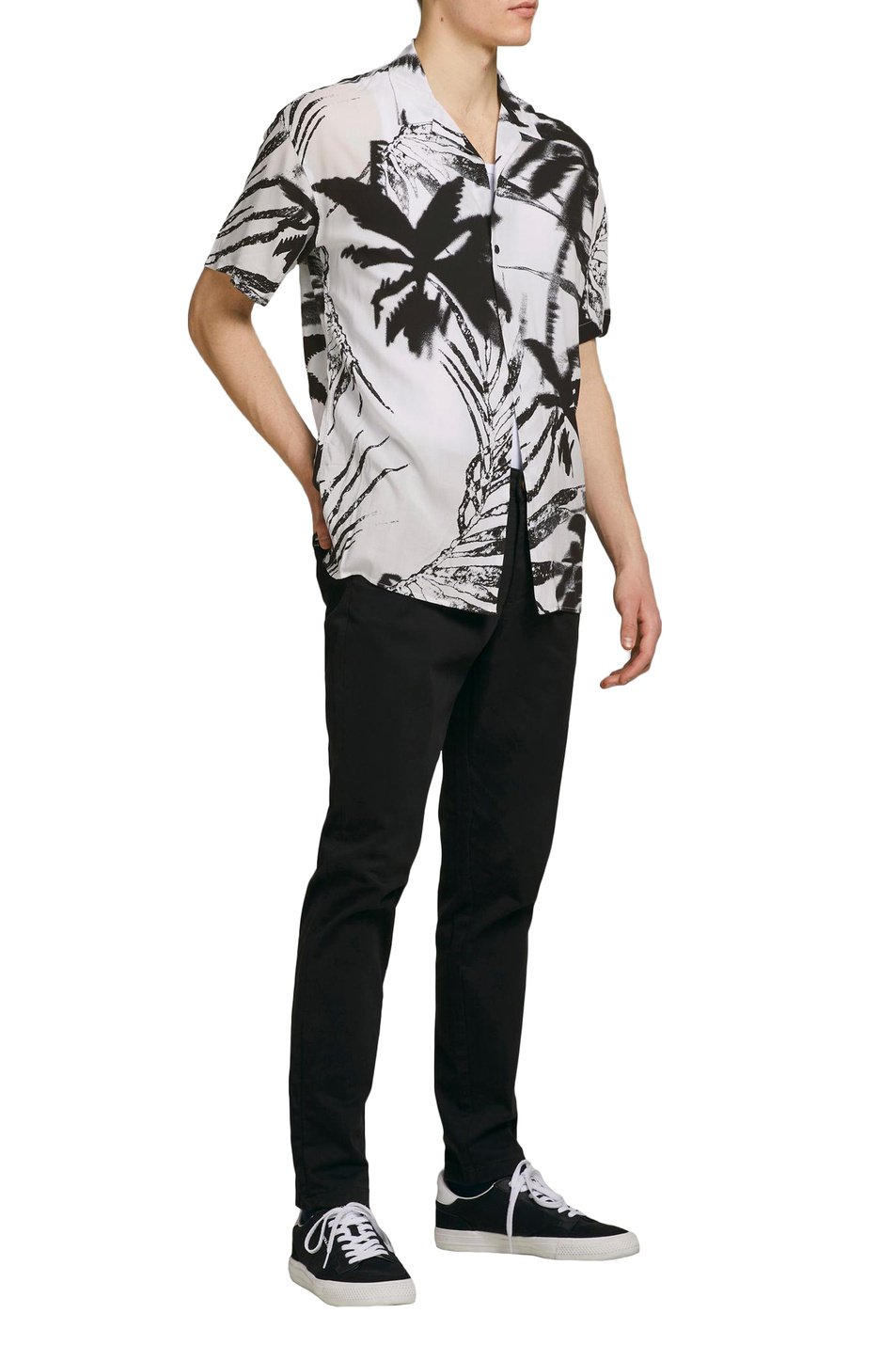 Jack & Jones Рубашка с коротким рукавом и растительным принтом (цвет ), артикул 12187990 | Фото 2