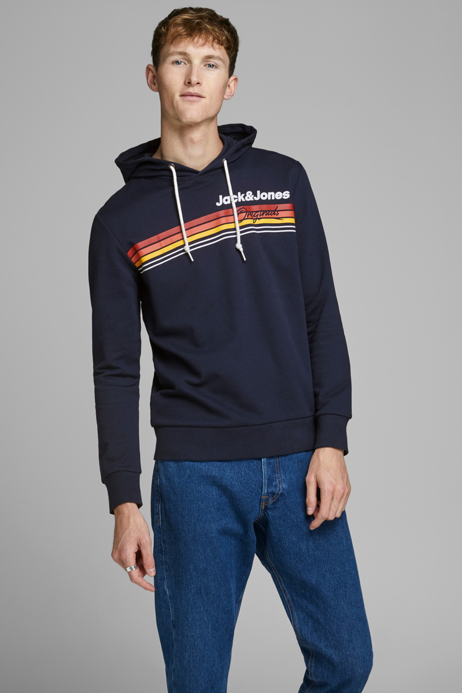 Мужской Jack & Jones Толстовка из хлопка (цвет ), артикул 12167972 | Фото 1