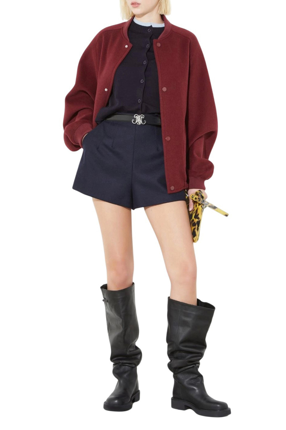 Бомбер ESTONIA из шерсти|Основной цвет:Бордовый Женский MAX&Co. Бомбер ESTONIA из шерсти (цвет ), артикул 2526086013 | Фото 2