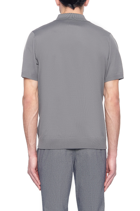 Drykorn Трикотажная футболка поло AMIRO с застежкой-молнией (Серый цвет), артикул 420025-48757 | Фото 4