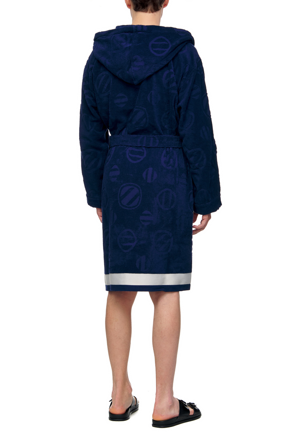 Мужской Zegna Махровый халат с накладными карманами (цвет ), артикул N7P431640 | Фото 4