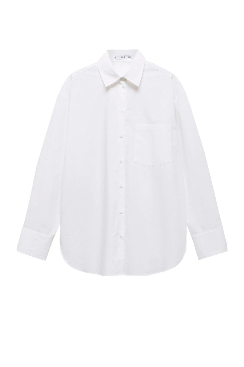 Рубашка оверсайз JUANES с карманами|Основной цвет:Белый|Артикул:67030437 | Фото 1