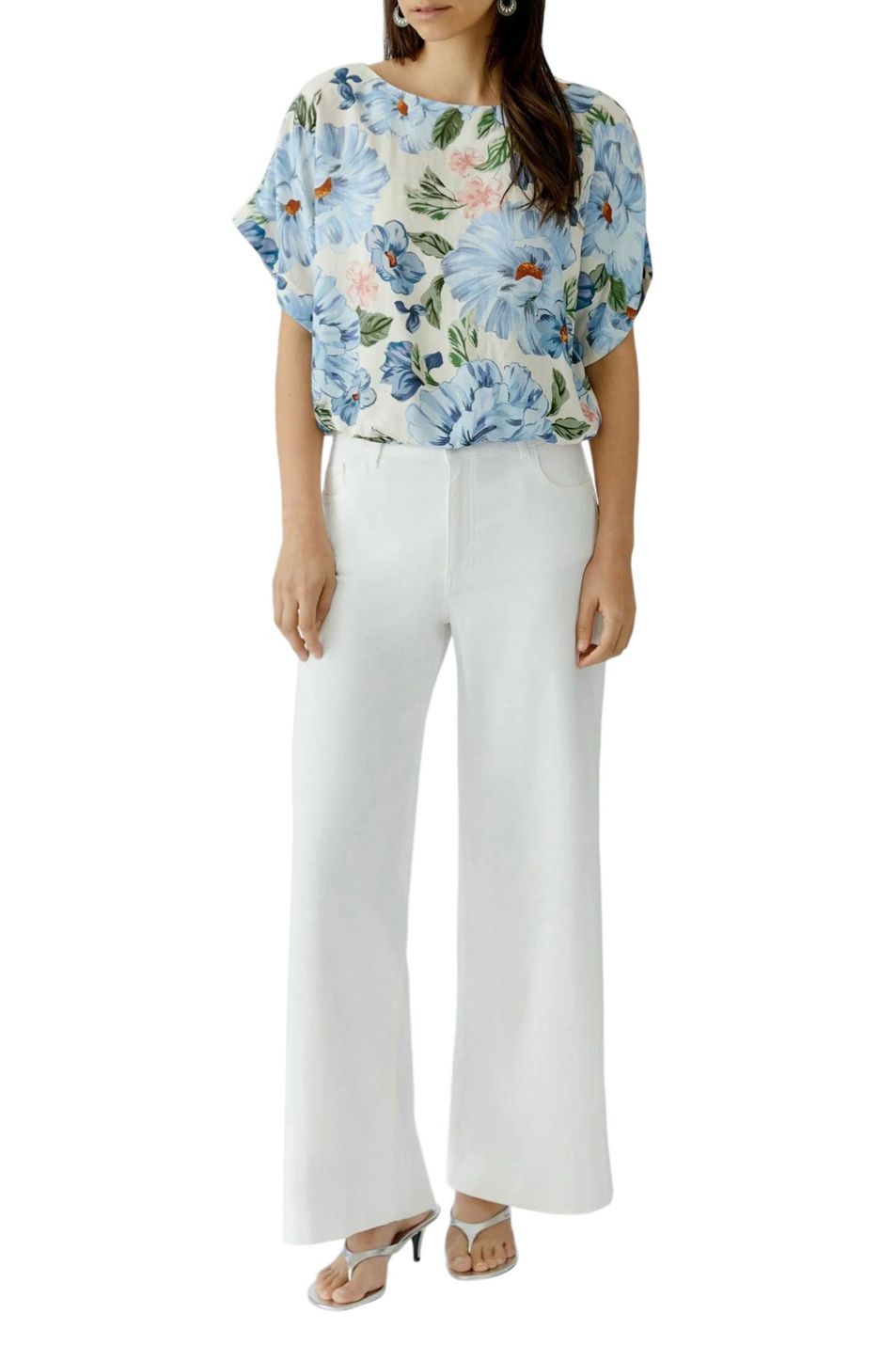 Женский OUI Блузка с цветочным принтом (цвет ), артикул 97238 | Фото 3