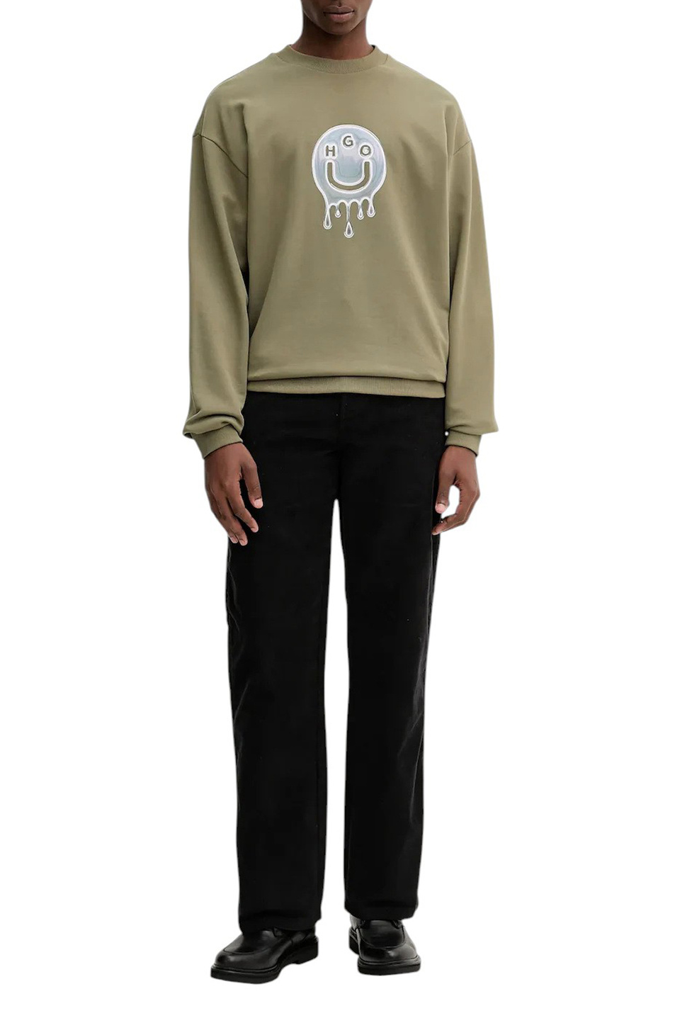 Мужской HUGO Свитшот Newirex с принтом (цвет ), артикул 50549213 | Фото 3