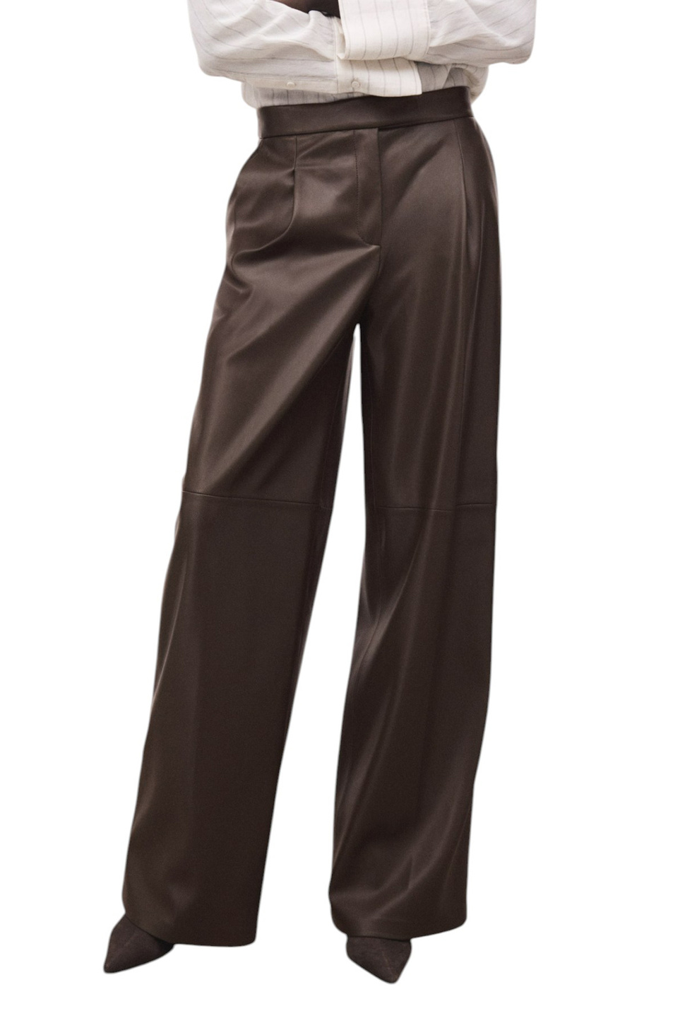 Женский Mango Брюки RIGA из искусственной кожи (цвет ), артикул 17085976 | Фото 3