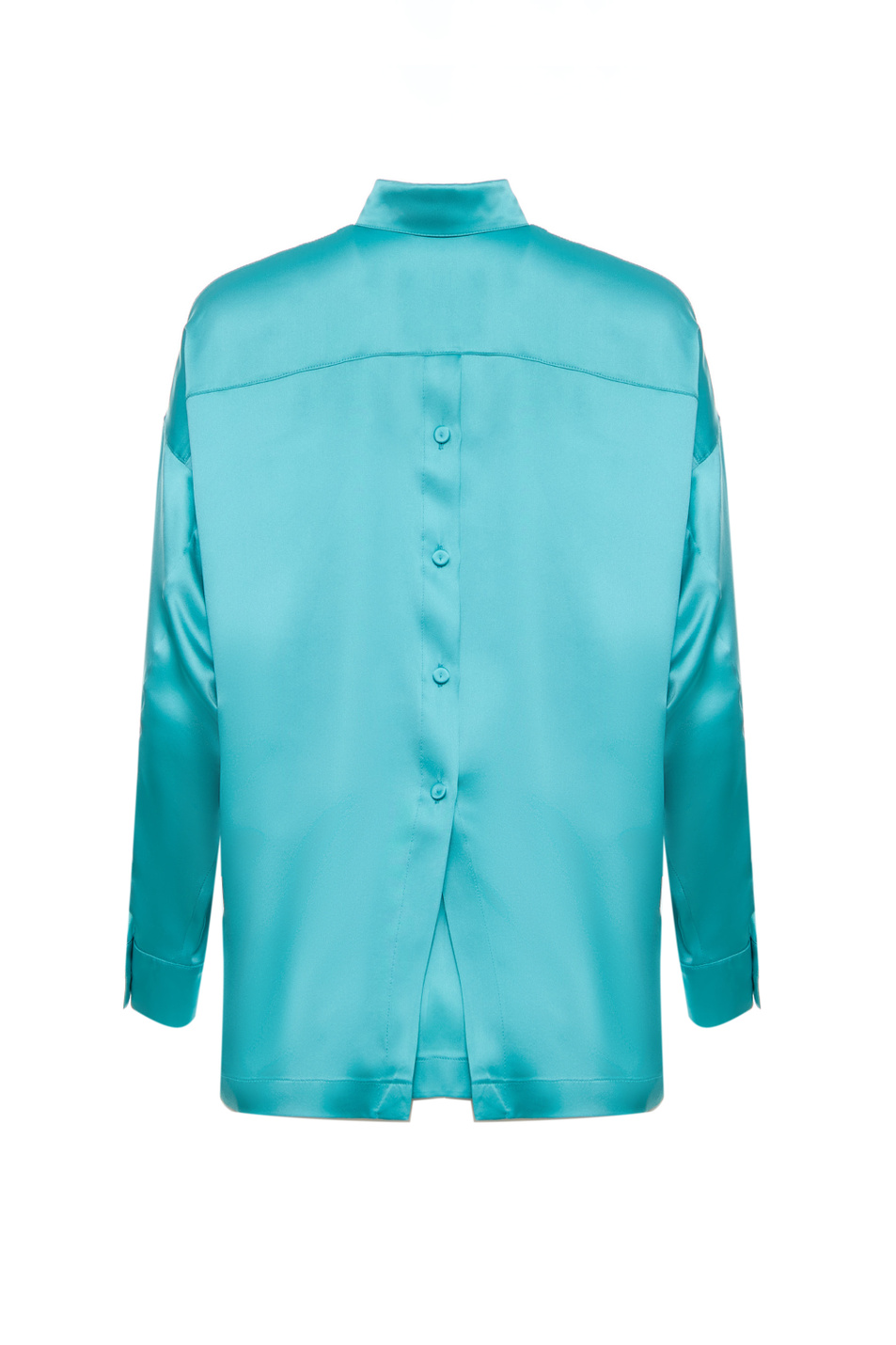 Emporio Armani Однотонная блузка из шелка (цвет ), артикул D4NC10-D2313 | Фото 2