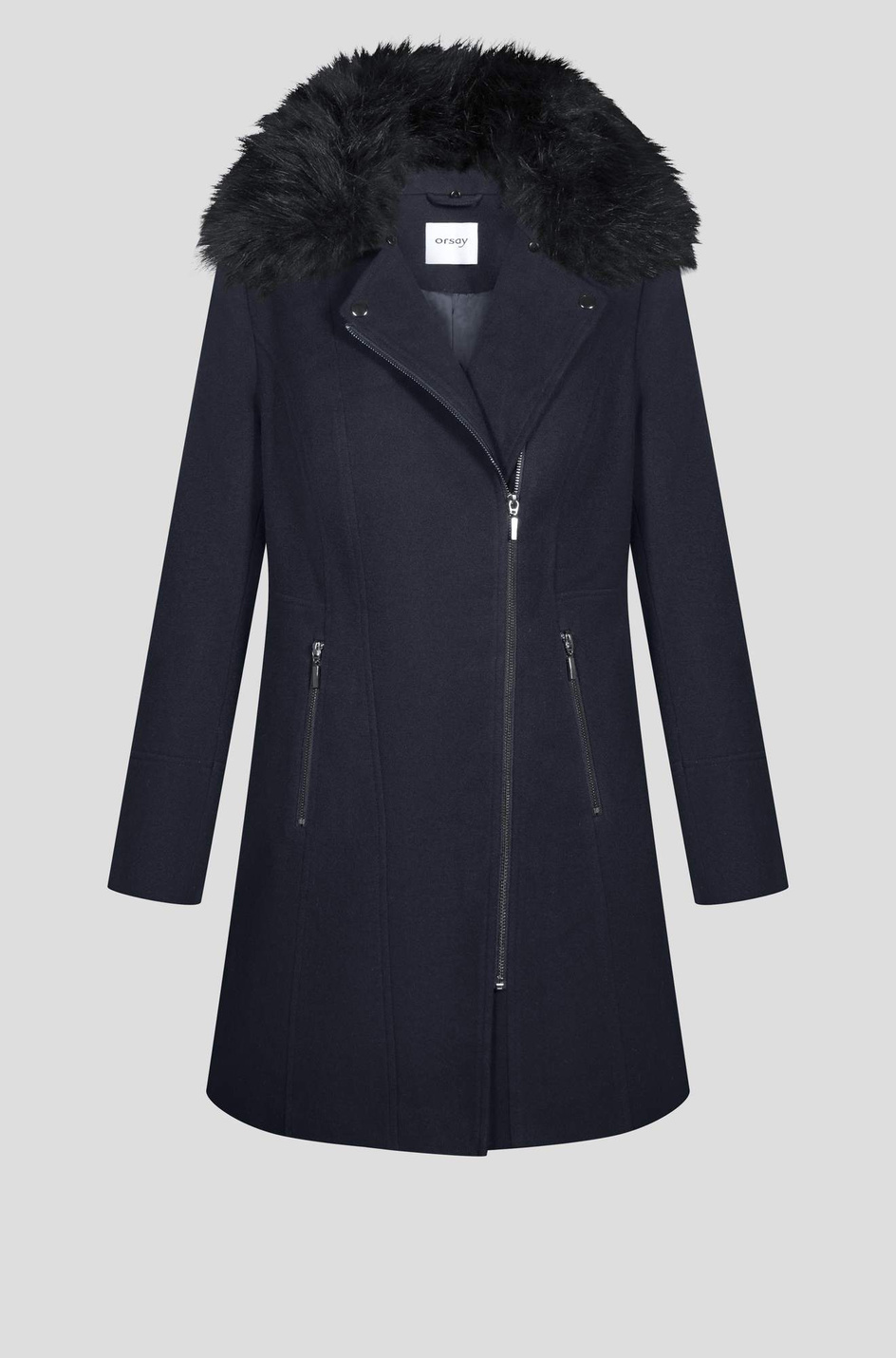 Orsay Пальто с воротником из искусственного меха (цвет ), артикул 830223 | Фото 2